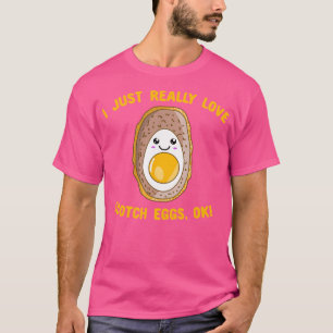 Jag bara Verkligen Scotch Eggs Ok Kawaii Scotch Eg T Shirt