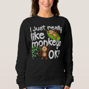 Jag bara Verkligen som apor Kärlek T Shirt