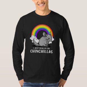 Jag bara Verkligen som Chinchillas Cute Mouse Pet T Shirt