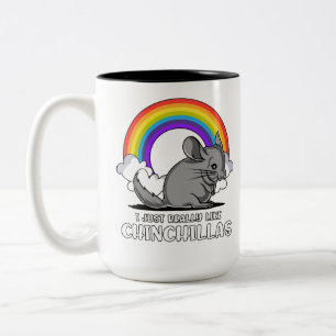 Jag bara Verkligen som Chinchillas Cute Pet Två-Tonad Mugg