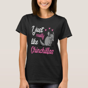 Jag bara Verkligen som Chinchillas T Shirt