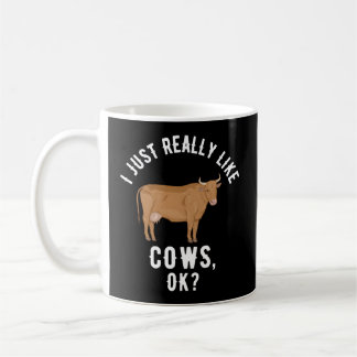 Jag bara Verkligen som Cows OK Kaffemugg