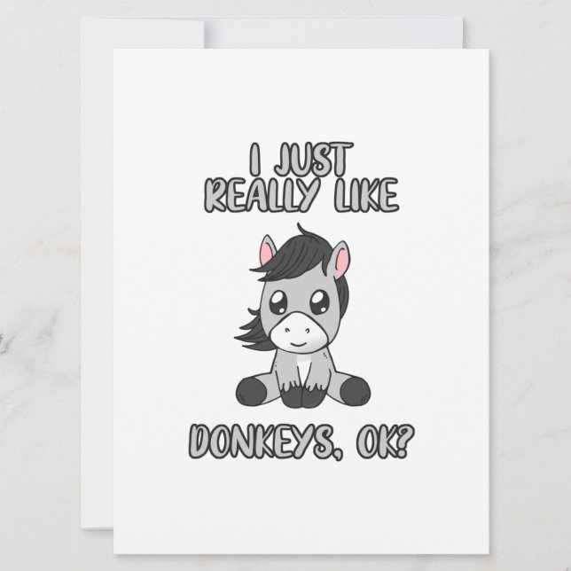 Jag bara Verkligen som Donkey Spara Datumet (Framsida)