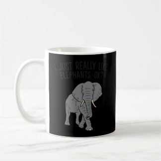 Jag bara Verkligen som Elephants Ok Kärlek Elephan Kaffemugg