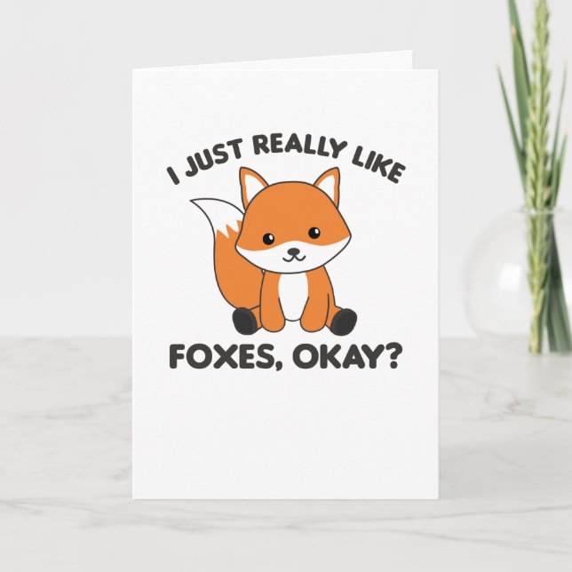 Jag bara Verkligen som Foxes.. Kort (Framsida)