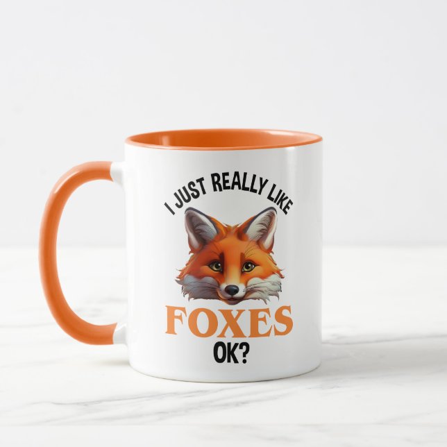 Jag bara Verkligen som Foxes okej? Mugg (Vänster)
