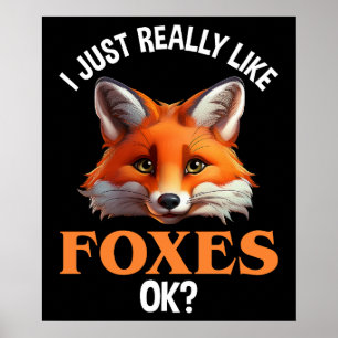 Jag bara Verkligen som Foxes okej? Poster