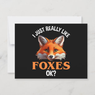 Jag bara Verkligen som Foxes okej? Vykort
