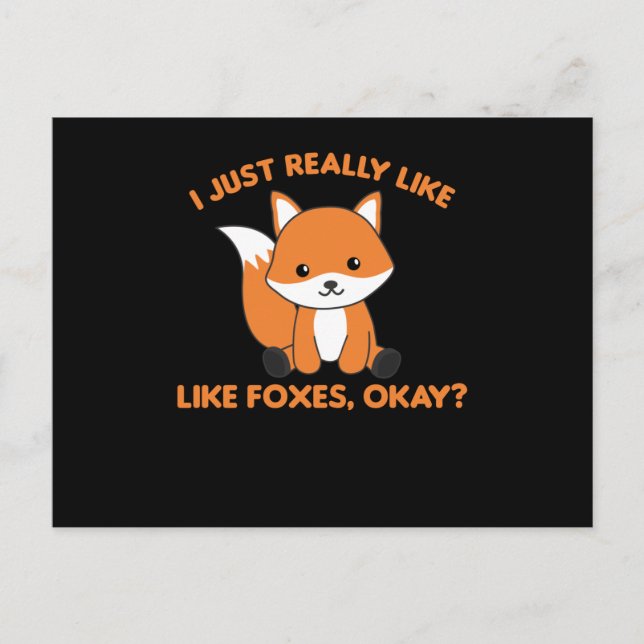 Jag bara Verkligen som Foxes.. Vykort (Framsida)