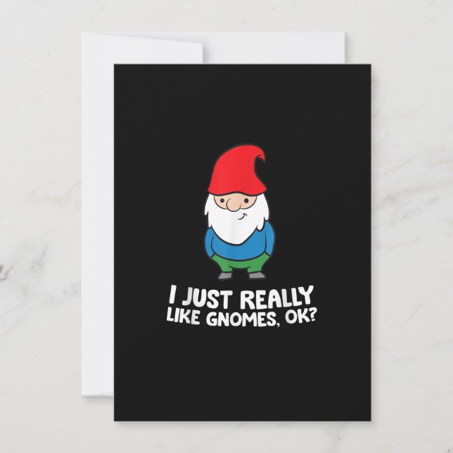 Jag bara Verkligen som Gnomes. Inbjudningar (Framsida)
