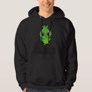 Jag bara Verkligen som Hummingbird Hoodie