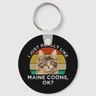 Jag bara Verkligen som Maine Coons. Nyckelring
