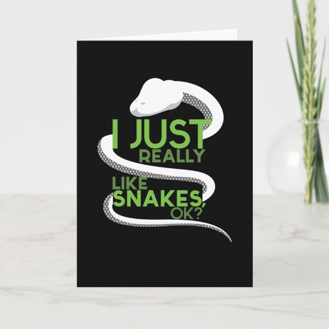 Jag bara Verkligen som Orakes Orake Reptile Kort (Framsida)