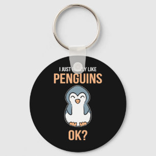 Jag bara Verkligen som Penguin Nyckelring