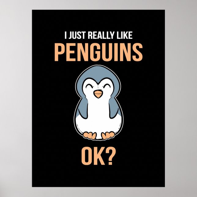 Jag bara Verkligen som Penguin Poster (Framsidan)