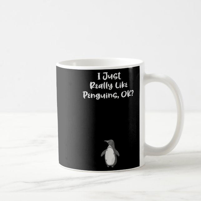 Jag bara Verkligen som Penguins finnotering Kaffemugg (Höger)