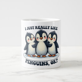 Jag bara Verkligen som Penguins? Jumbo Mugg