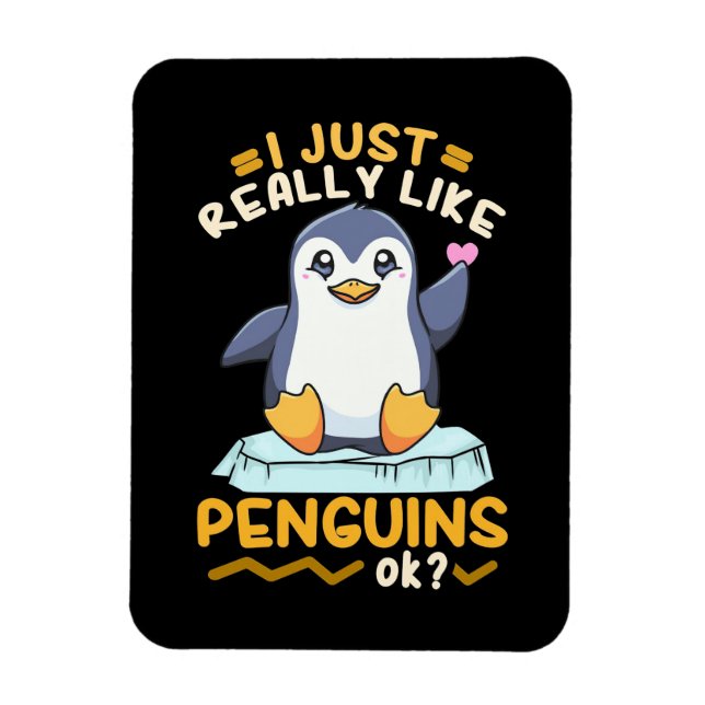 Jag bara Verkligen som Penguins Magnet (Vertikal)