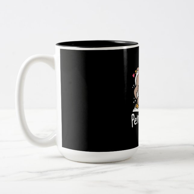 Jag bara Verkligen som Penguins ok Två-Tonad Mugg (Vänster)