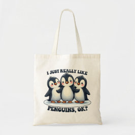 Jag bara Verkligen som Penguins? Tygkasse
