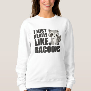Jag bara verkligen som racooner Kawaii Raccoon T Shirt