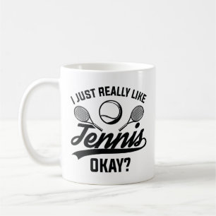 Jag bara Verkligen som tennis okej Kaffemugg