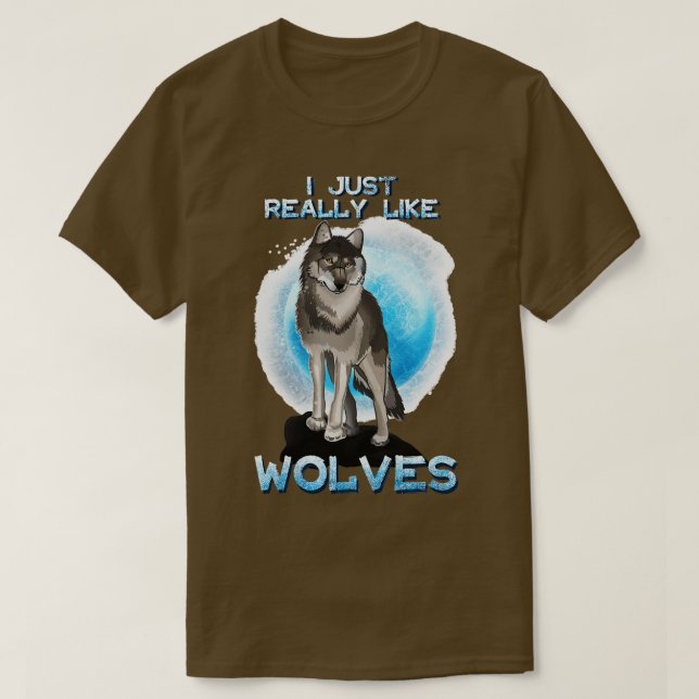 Jag bara Verkligen som Varger T Shirt (Design framsida)