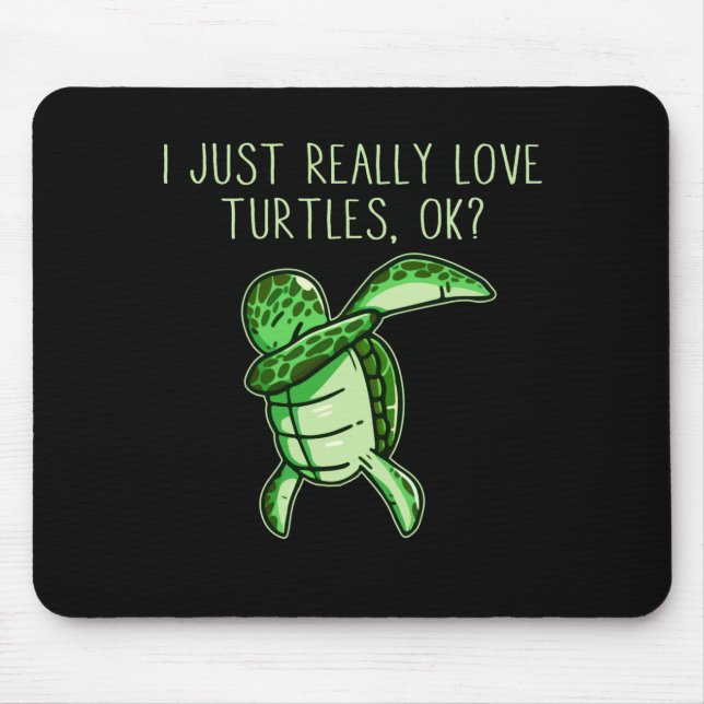 Jag bara Verkligen Turtles okej Musmatta (Framsidan)