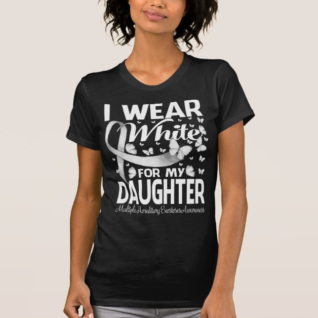 Jag Bära White för min dotter Många Hereditary T Shirt (Framsida)