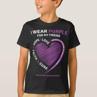 Jag Bäras Lila för min vänliga medvetenhet om epil T Shirt
