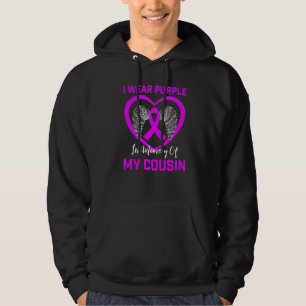 Jag Bäras Lila till minne av min kusin Alzheimers Hoodie