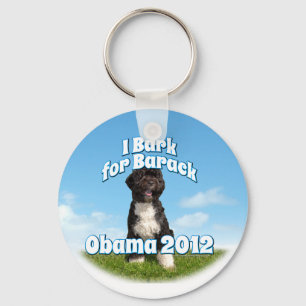 Jag Bark for Barack, Bo First Hund Obama Nyckelring