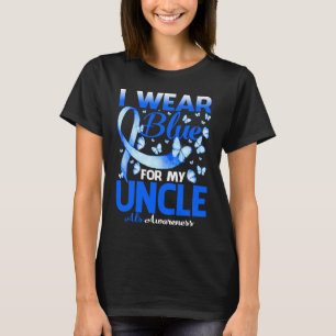 Jag Bäror blå för min farbror Als-medvetenhet T Shirt