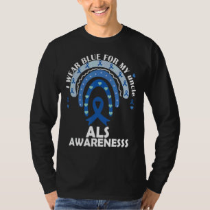 Jag Bäror blå för min farbror Support Als Awarenes T Shirt