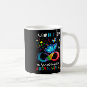 Jag Bäror blå för min mordotter Autism Grandma Bu Kaffemugg