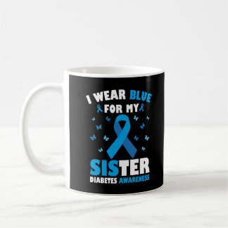 Jag Bäror blå för min sjuksköterskemedvetenhet T1D Kaffemugg