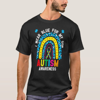 Jag Bäror blå för min son Autism Awareness Mamma o T Shirt