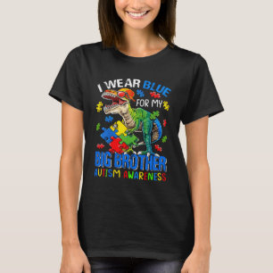 Jag Bäror blå för min storebror Autism Awareness D T Shirt