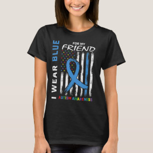Jag Bäror blå för min vänliga autism-medvetenhet A T Shirt