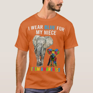 Jag Bäror blå för mina systerelefanter, Autism Med T Shirt