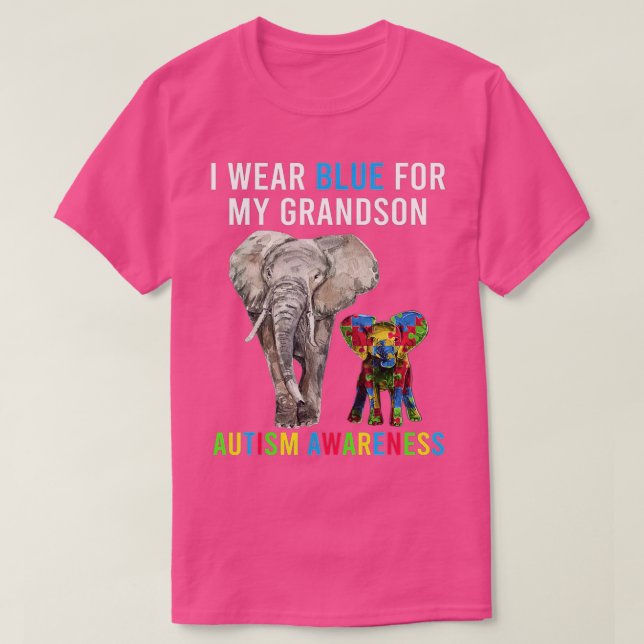 Jag Bäror blått för min morson Autism Awareness T Shirt (Design framsida)