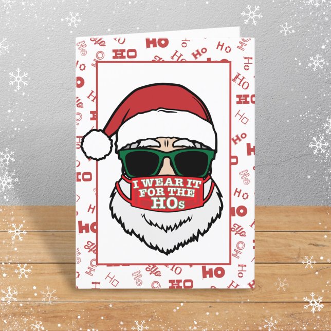 Jag Bäror det till jultomtens tomtennmask Helgkort (Skapare uppladdad)