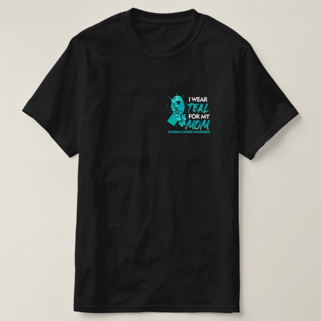 Jag Bäror för min medvetenhet om cancer i Mamma på T Shirt (Design framsida)