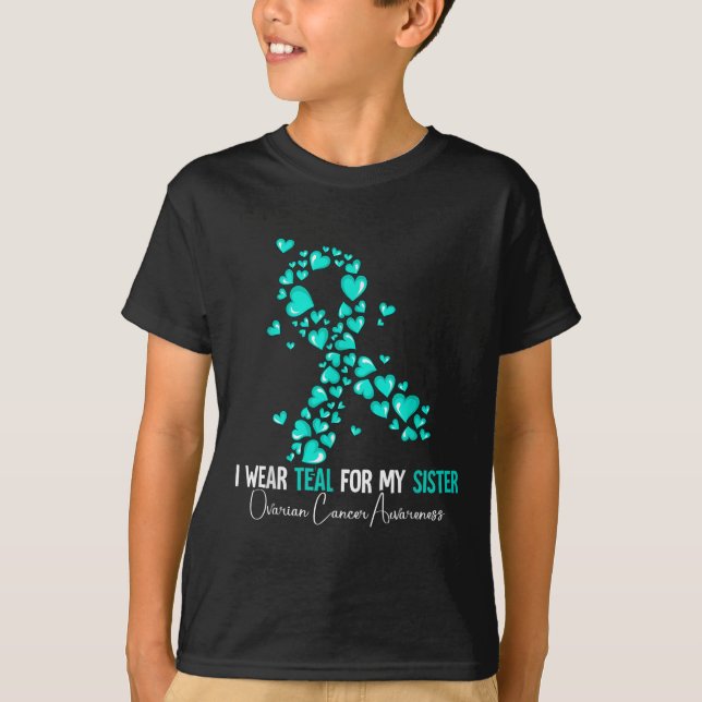 Jag Bäror för min ovariella cancermedvetenhet hos  T Shirt (Framsida)
