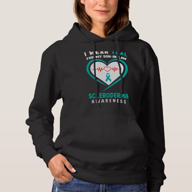 Jag Bäror för min son i Scleroderma Awarenes. T Shirt (Framsida)