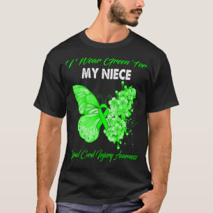 Jag Bäror Grönt för min niece Spinal Cord Injury M T Shirt