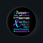 Jag Bäror kalk och Lila för min brodersuicide Prev Knapp<br><div class="desc">I Bära Teal and Lila for My Brother Suiciences Prevention</div>