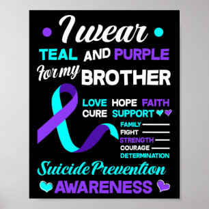 Jag Bäror kalk och Lila för min brodersuicide Prev Poster