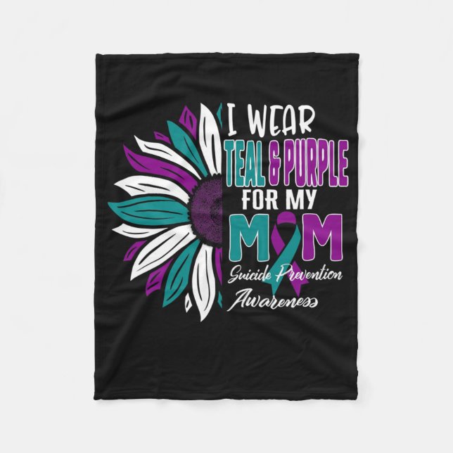 Jag Bäror kalk och Lila för mitt förebyggande av M Fleecefilt (Framsidan)