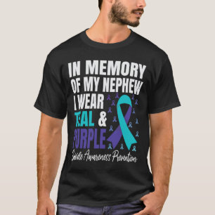 Jag Bäror kalk och Lila för mitt nehewsjälvmord. T Shirt